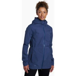 KUHL Women's Stretch Voyagr Jacket -Winter Jacket Shop 2184 Ws Stretch Voyagr Jacket Slate Blue Front