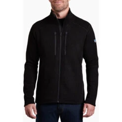 KUHL Men's Interceptr Fleece Jacket 8 KUHL Men's Interceptr Fleece Jacket -Winter Jacket Shop 3183 Interceptr FZ Black Front