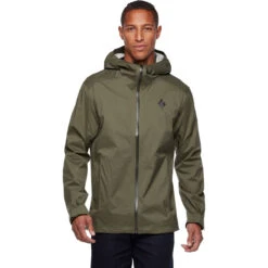 Black Diamond Men's Stormline Stretch Rain Shell -Winter Jacket Shop CDT0 3010 M STORMLINE STRETCH RAIN SHELL TUNDRA 01