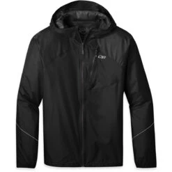 Outdoor Research Men's Helium Rain Jacket -Winter Jacket Shop F20 M HeliumRainJacket Black 275386 0001
