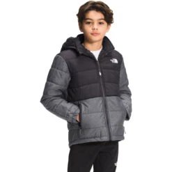 The North Face Boys' Reversible Mount Chimbo Full Zip Hooded Jacket -Winter Jacket Shop NF0A5AAU 7D1 hero