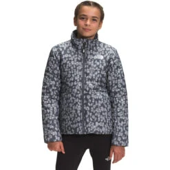 The North Face Girls' Printed Reversible Mossbud Swirl Jacket -Winter Jacket Shop NF0A5IYH V4N hero